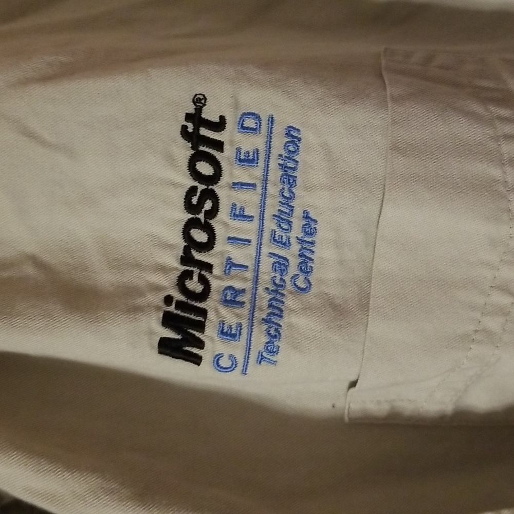 Vintage Y2k Microsoft Button Down Size Large: A - image 2